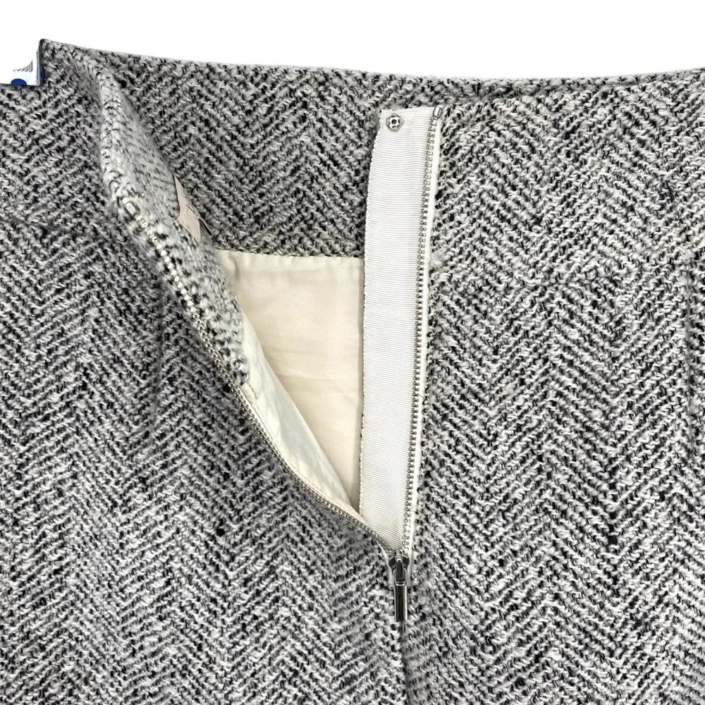Loft Wool Bend Herringbone Pencil Skirt - Picture 5 of 7